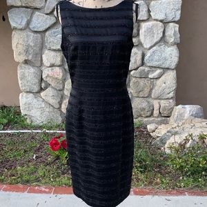 CARMEN MARC VALVO Beaded Cocktail Dress
